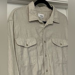 Sonoma Men's XLG TALL Goods For Life Oat Heather Flannel LS Button Down Shirt